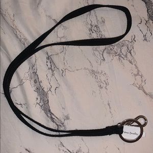 Vera Bradley classic black lanyard